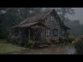 Calme et repos 🌧️ Bruit de pluie sur cabane ancienne pour détente nocturne complète