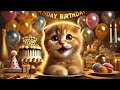 🎉Happy Birthday Song!!! 🎂 1 Hour 【Long Ver.】Cutecat kitten