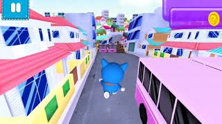 Monsuke Cat Robot Run 3D games P10 screenshot 2