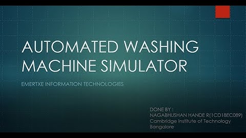Automated Washing Machine Simulator