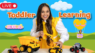 🔴 24/7 Toddler Learning Livestream | Learn To Talk, Nursery Rhymes & Kids Music | Ms Moni