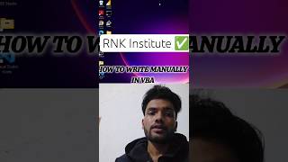 How to write manual code in VBA Excel #excel #vba #rnkeducation