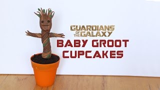 Guardians of the Galaxy, Baby Groot Cupcake Tutorial | Paola Julissa
