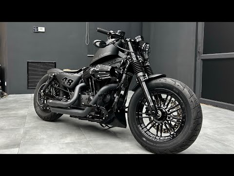 Sportster Forty Eight „The Beast” with V&H exhaust
