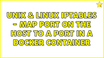 Unix & Linux: iptables - Map port on the host to a port in a Docker container