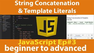 EP#3 - How to use String Concatenation, and Template Literals