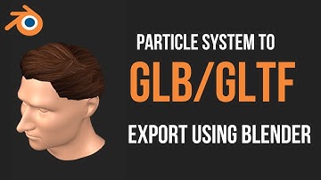 How to export Blender Hair Particle system to Glb/Gltf