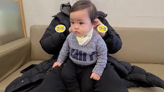 Korean baby who gets flu shot! 💉