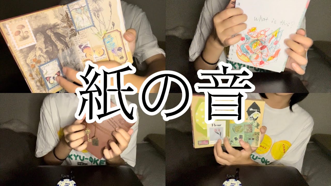 高校生の雑ASMR  本や紙の音