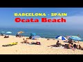 Beach Walk at Barcelona's Playa de Ocata - El Masnou in Spain in May 2021