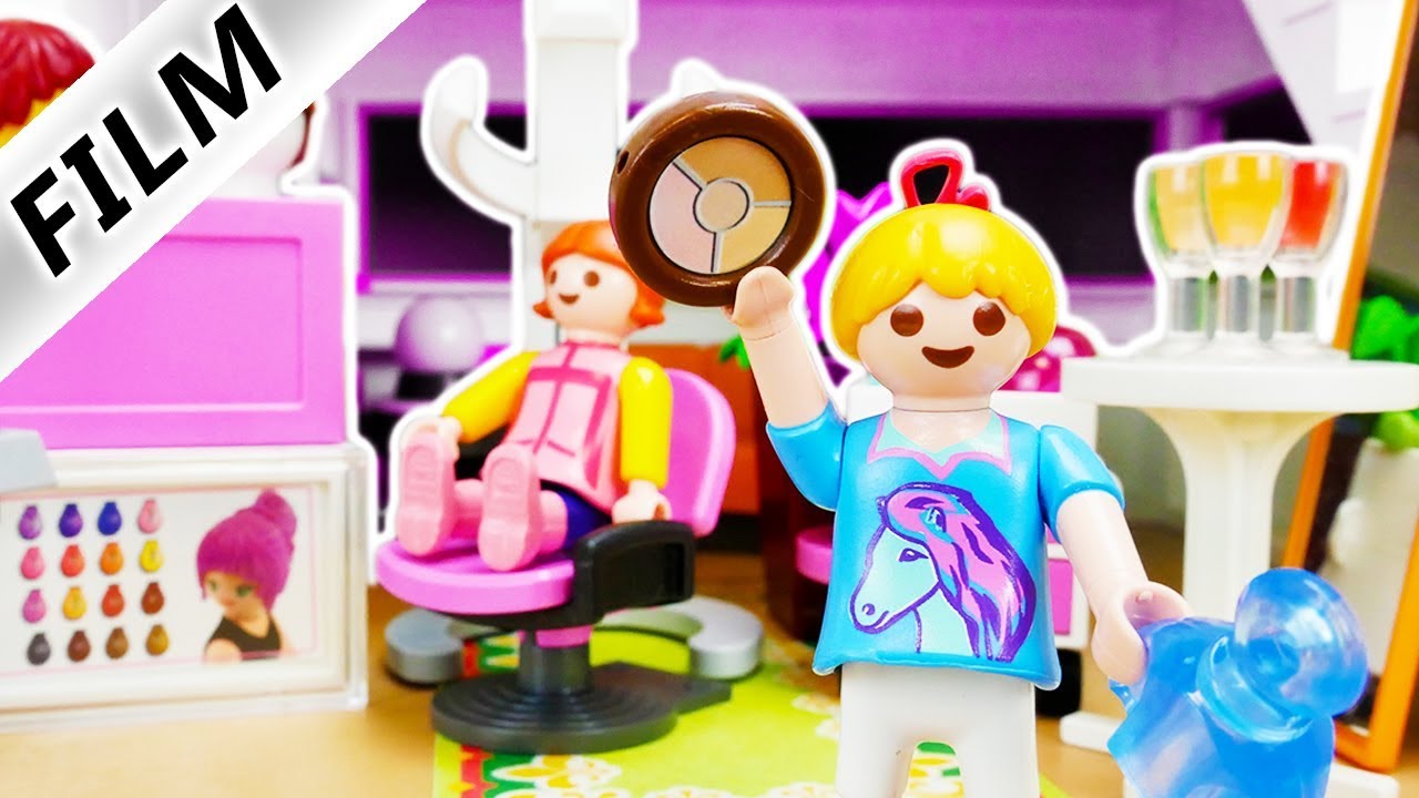 Playmobil Film deutsch HANNAHS BEAUTYPALAST Beautysalon in der Luxusvilla Kinderserie Familie Vogel