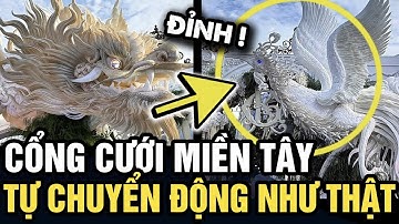 Độc lạ CỔNG CƯỚI BẠCH LONG PHỤNG miền Tây TỰ CHUYỂN ĐỘNG ảo diệu GÂY SỐT | Tin 3 Phút
