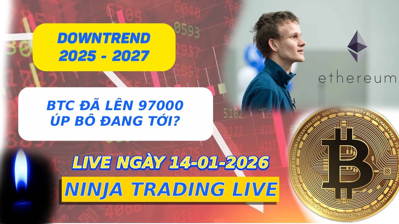 PHÂN TÍCH CRYPTO NGÀY 14-01-2026 | BITCOIN ĐÃ LÊN 97000! ÚP BÔ ĐANG TỚI???
