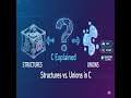 Structure Vs. Union in C Explained.