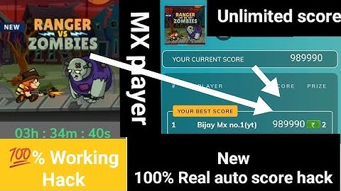 New MX player Ranger Vs Zombies game hack trick | new MX player all game hack tricks | new MX player