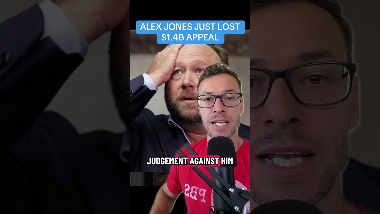 Alex Jones loses $1.4 billion appeal of judgment against him by Sandy Hook families. 