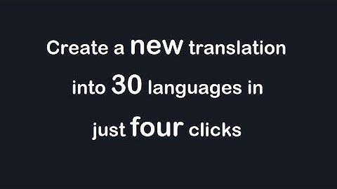 Creating 30 translations at once