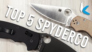 Мой ТОП-5 ЛЮБИМЫХ ножей Spyderco в 2022 году