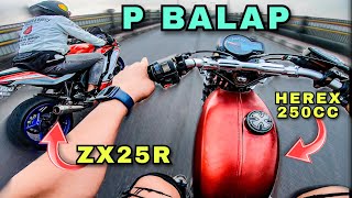 ADU GENGSI CB HEREX VS ZX25R MENANG MANA SIH ?