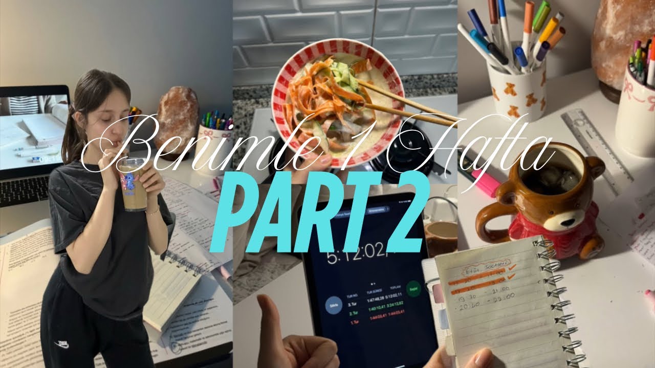 BİR HAFTA BOYUNCA DERS ÇALIŞIYORUZ PART2 #yks25