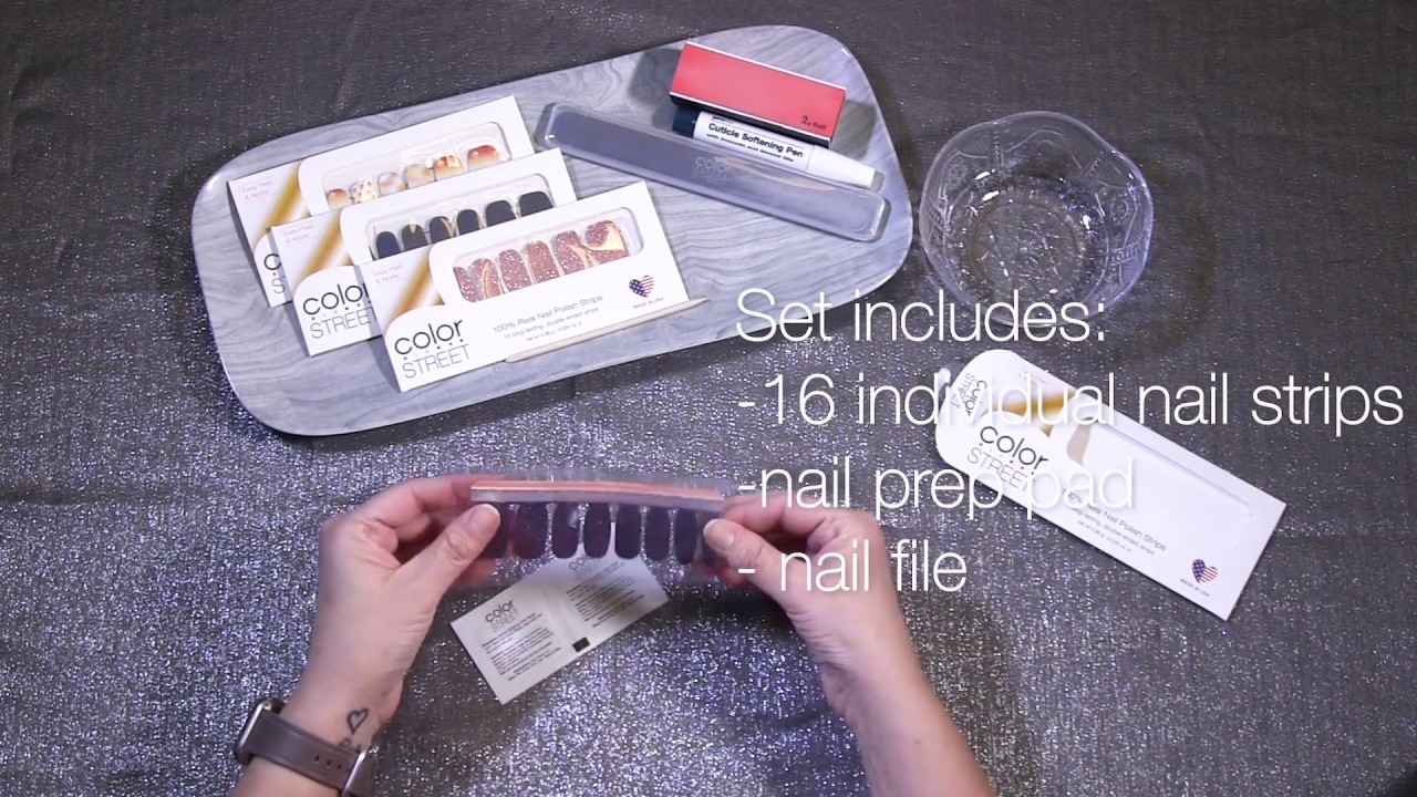 Applying Color Street Nail Polish Strips
