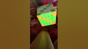 Diagonal line pattern in 5×5 cube.😄🙂