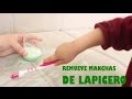 Cómo remover manchas de tinta de lapicero fácilmente - Manualidadestv - manualidadesconninos