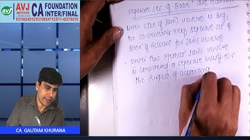 CA FOUNDATION Accounts of Joint Ventures