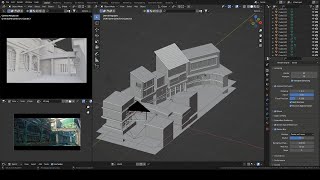 Creating An Anime Location In Blender blocking Out  Suzume No Tojimari