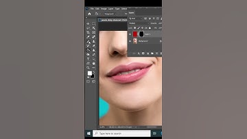 Create Highly Realistic Lipstick in Photoshop I #shorts #shortvideo #short