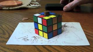 MIND BLOWING OPTICAL ILLUSION: IS THE RUBIK'S CUBE REAL - Anamorphic Illusion