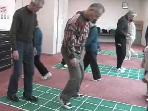 square stepping exercise mat