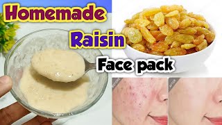 Skin glowing Raisin face pack | Homemade Raisin Face pack | How to make Skin whitening Raisin mask
