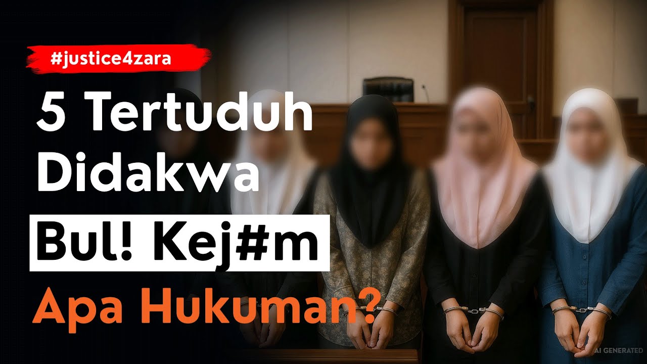5 TERTUDUH DIDAKWA - BUL! KEJ4M APA HUKUMAN? #justiceforzara