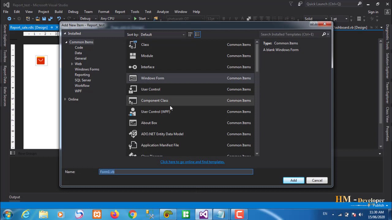 Visual studio 2015 Create Report by Parameter - YouTube