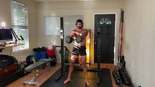 Swing + Snatch + Top Down Push Press + Overspeed Squat