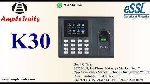 eSSL K30 Pro Biometric Access Control System with Em Lock Working | essl biometric k30