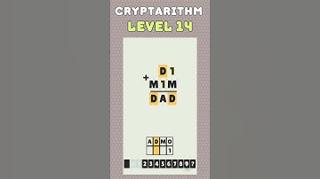 Level 14 - Cryptarithm: android game math  #cryptarithm