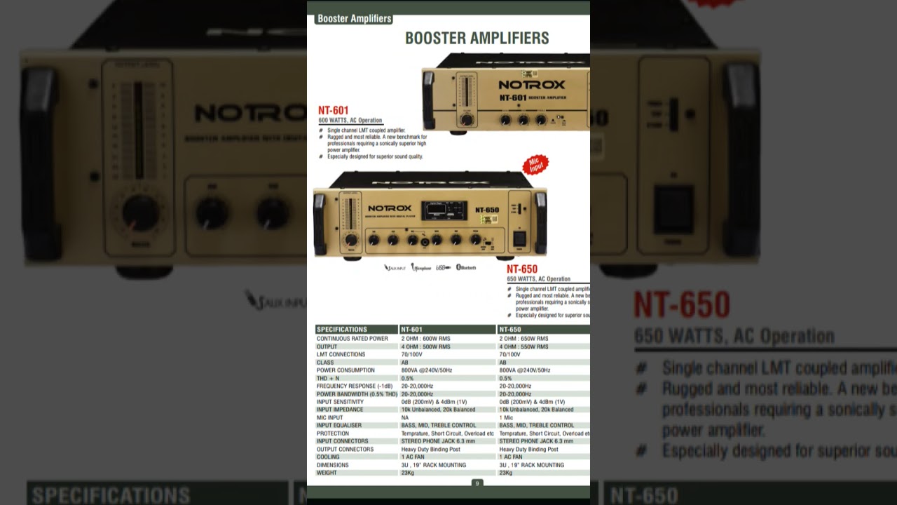 NOTROX BOOSTER AMPLIFIER 