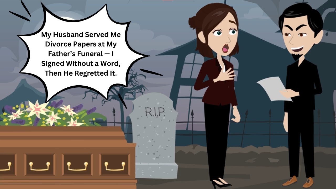 My Husband Served Me Divorce Papers at My Father’s Funeral — I Signed Without a Word, Then He