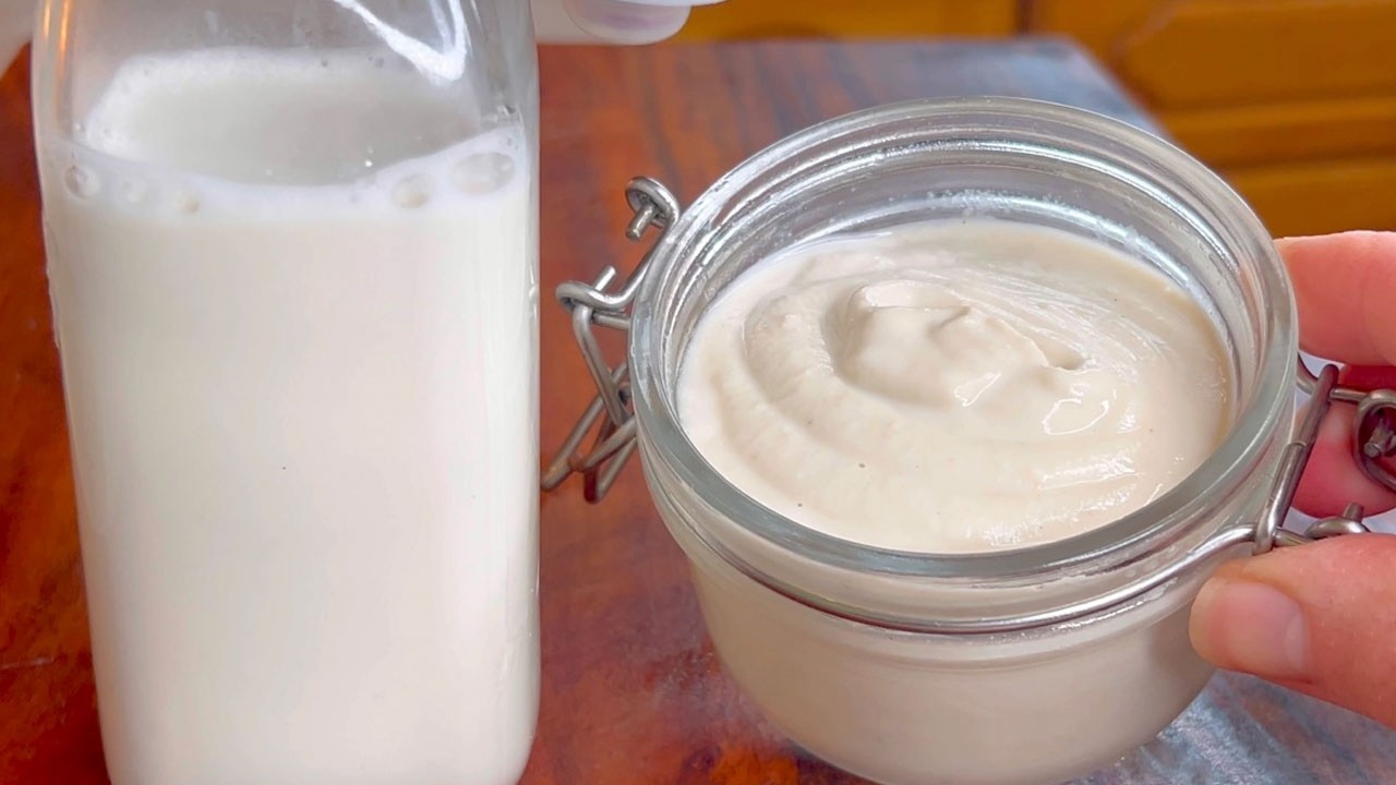 ВСЕГО 1 ИНГРЕДИЕНТ: Домашние растительные сливки ✨