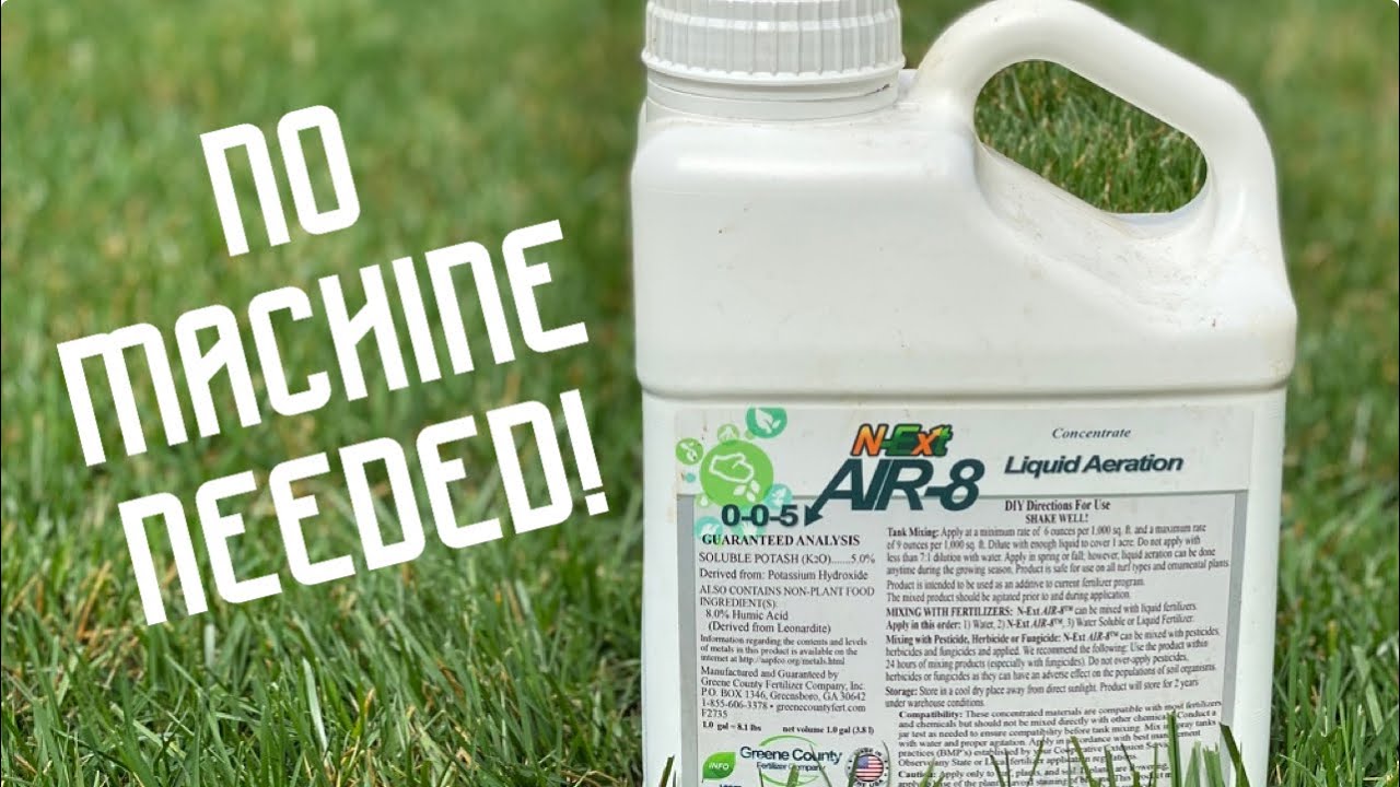 Aerate Your Yard WITHOUT A MACHINE!!! Air8 Liquid Aeration YouTube