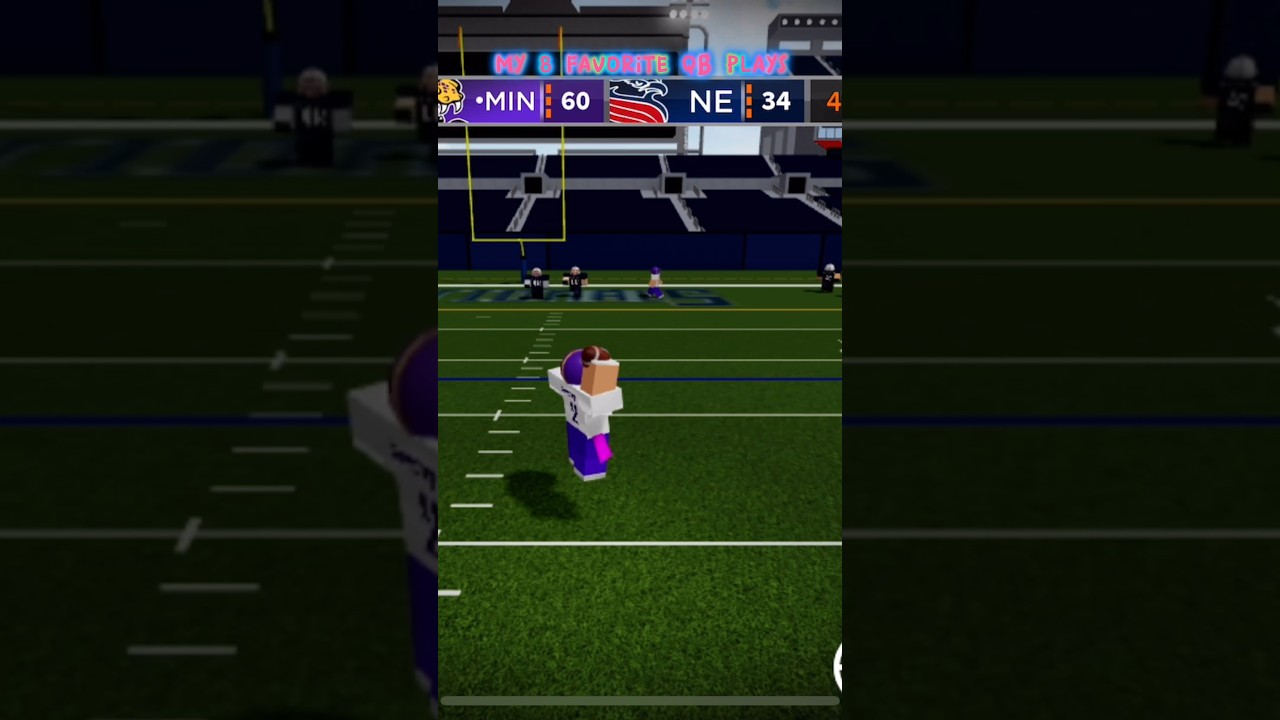 MY 8 FAVORITE FOOTBALL FUSION QB PLAYS.. (seizure warning) roblox 