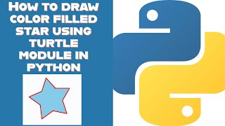 How to draw color filled star using turtle module in python 2022 @RockingSupport