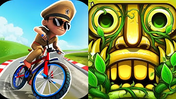 Little Singham Cycle Race VS Temple Run 2 2024 Gameplay Android,ios