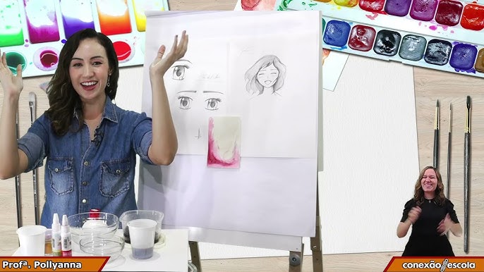 ARTE – Vamos desenhar? Aprendendo a desenhar olho e par de olhos