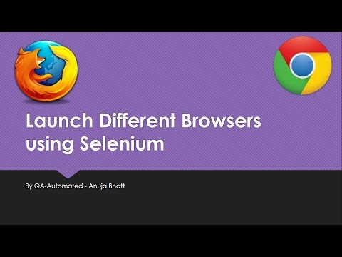 Launch FireFox and Chrome Browser in Selenium