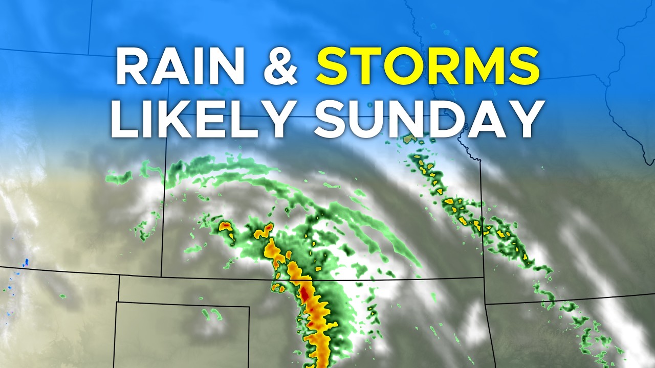 Showers and Storms Likely on Sunday - YouTube