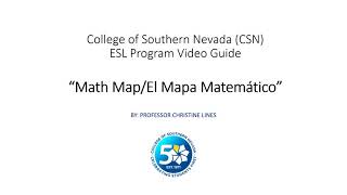 Math Map or El Mapa Matemático