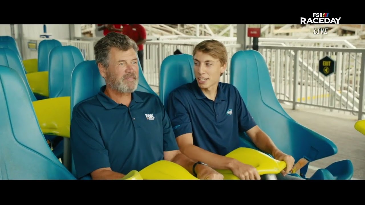 Carson Hocevar and Michael Waltrip - Adventures of Two Tall Guys at Carowinds